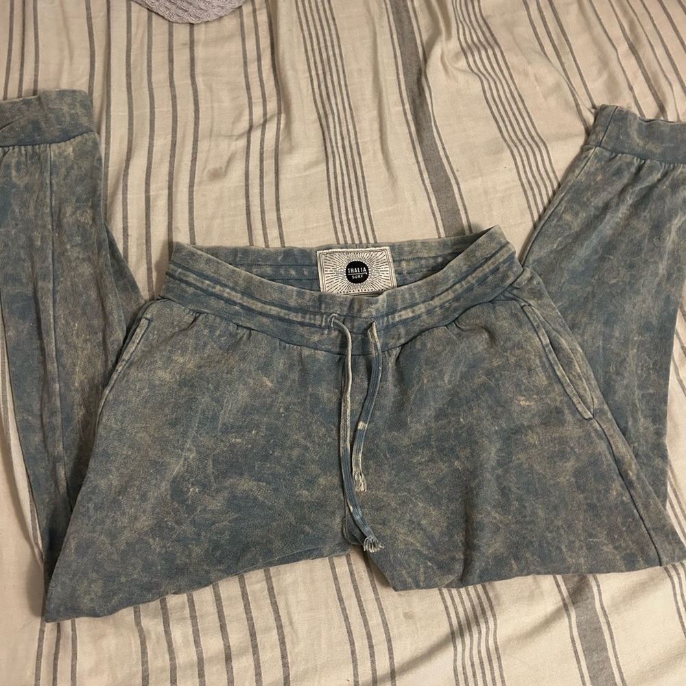 Thalia Surf Laguna Beach Lounge Sweats Acid Wash Joggers